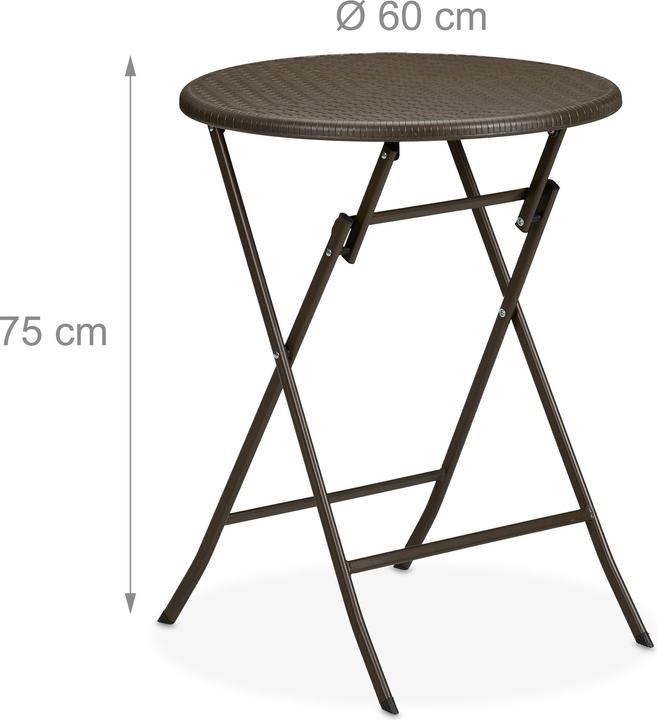 Actual product image Relaxdays garden table (60 cm)