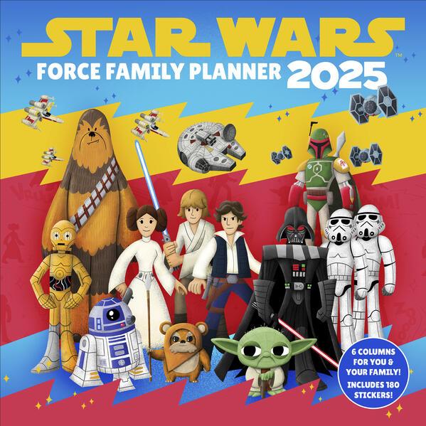 Actual product image Star Wars 2025 30X30 family planner (30 x 30 cm, Hardcover, German)