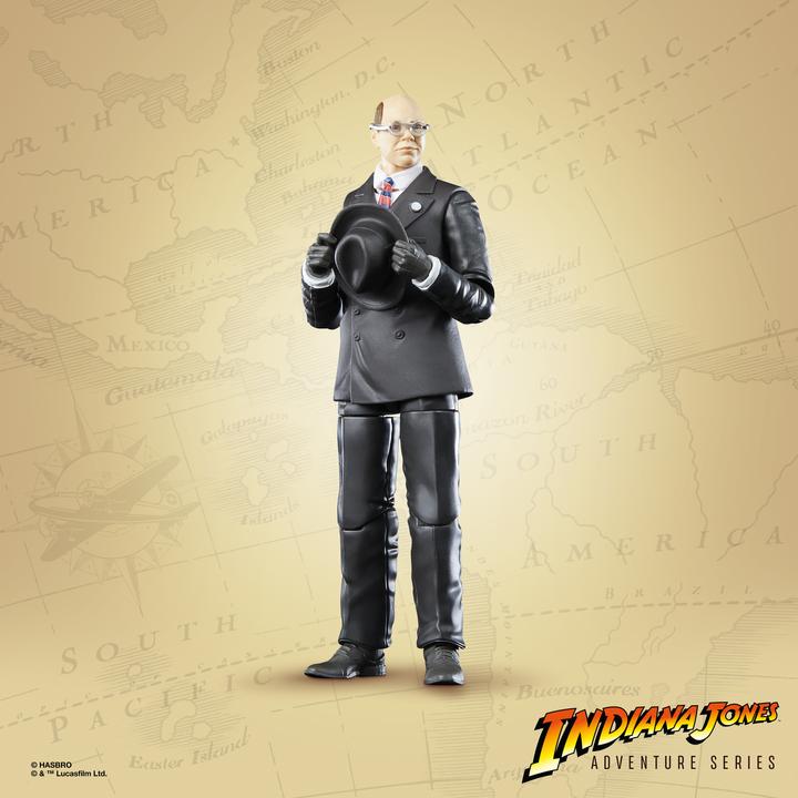 Actual product image Hasbro Indiana Jones Adventure Series Action Figure Major Arnold Toht (Raiders of the Lost Ark)