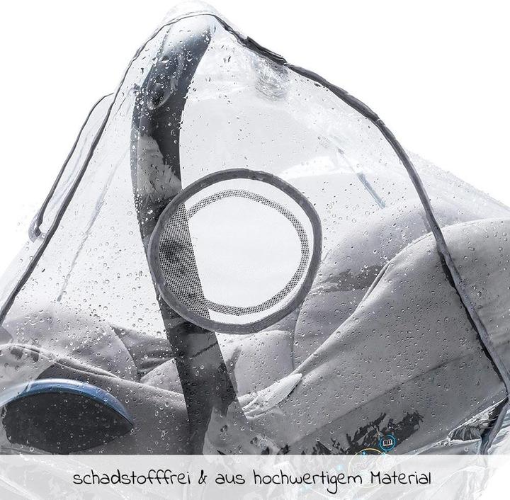 Image du produit Zamboo Housse de pluie et moustiquaire pour siège auto pour bébé Housse de pluie universelle pour siège