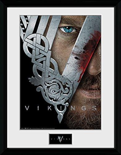 Produktbild GB Eye Framed Poster Vikings : Keyart (30 x 40 cm)