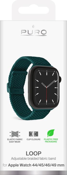 Immagine prodotto Puro Loop Band - Fascia per Apple Watch 42/44/45/49 mm (zielony) (Tessuto)