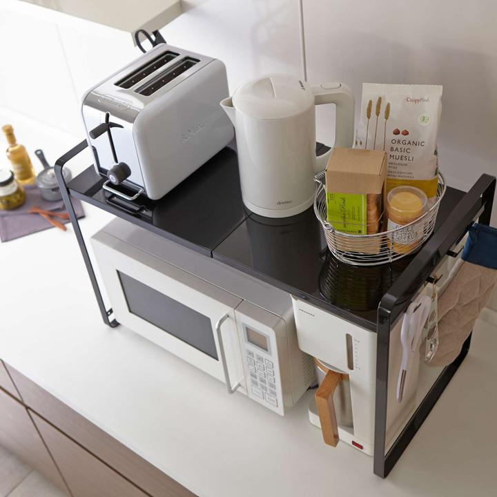 Actual product image Yamazaki countertop organizer extendable - Tower - Black