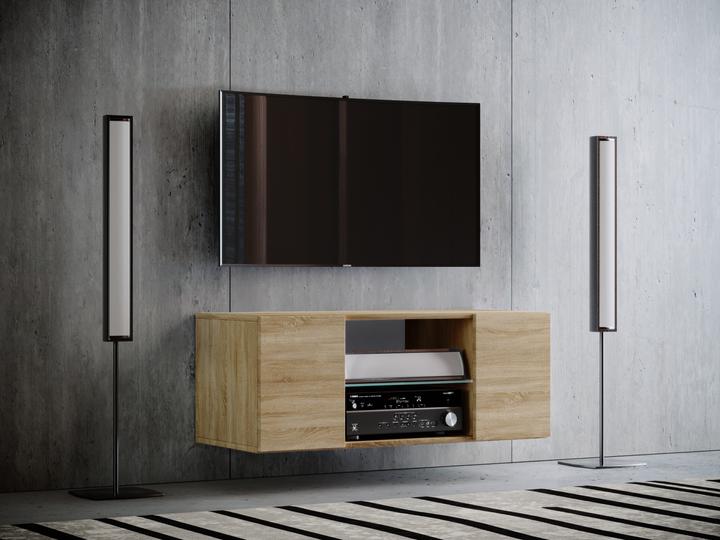 Productafbeelding VCM Houten TV-Muur Lowboard TV Kabinet Jusa (95 x 36 x 40 cm)