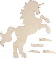 Actual product image Rayher Wooden unicorn FSC 100%, to stand, medium brown