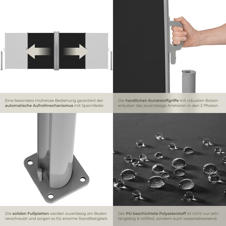 Immagine prodotto tectake Tenda laterale doppia (6 m)