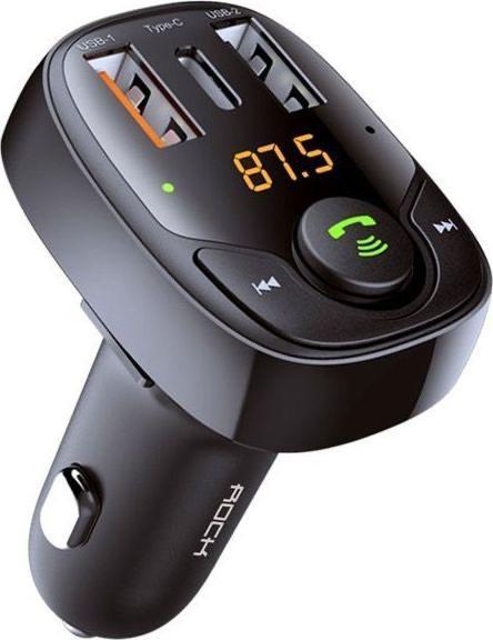 Produktbild Rock – B301FM Bluetooth Auto-Ladegerät mit FM-Transmitter, Schwarz