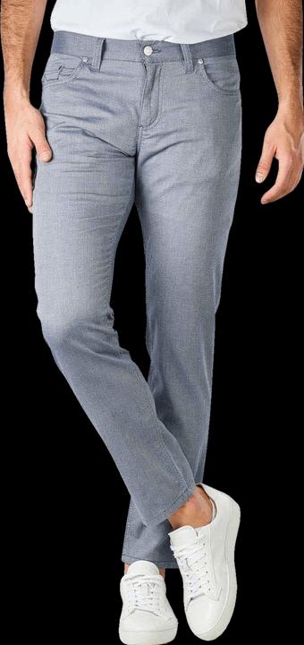 Alberto Smart Cotton Pipe Pant Slim Fit Navy