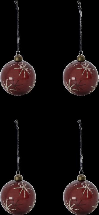 House Doctor Ornaments, HDStar, Bordeaux (4 -part)