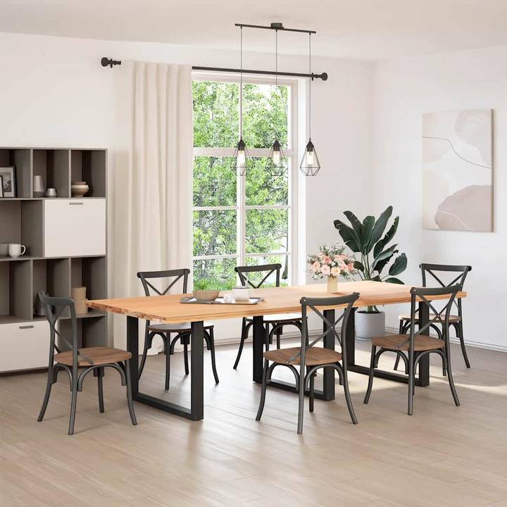 Actual product image VidaXL Coffee table legs U-shape 2 pcs. black 100x(72-73) cm steel table leg