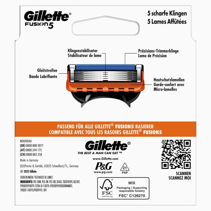 Produktbild Gillette Fusion5 (8 x)