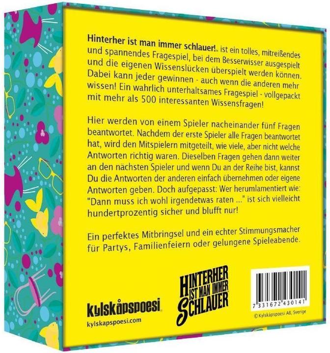 Image du produit Sujet de conversation : on est toujours plus intelligent après coup (Allemand)