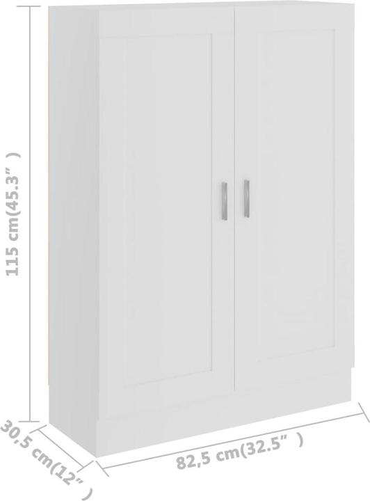 Produktbild VidaXL Bücherregal (82.5 x 30.5 x 115 cm)