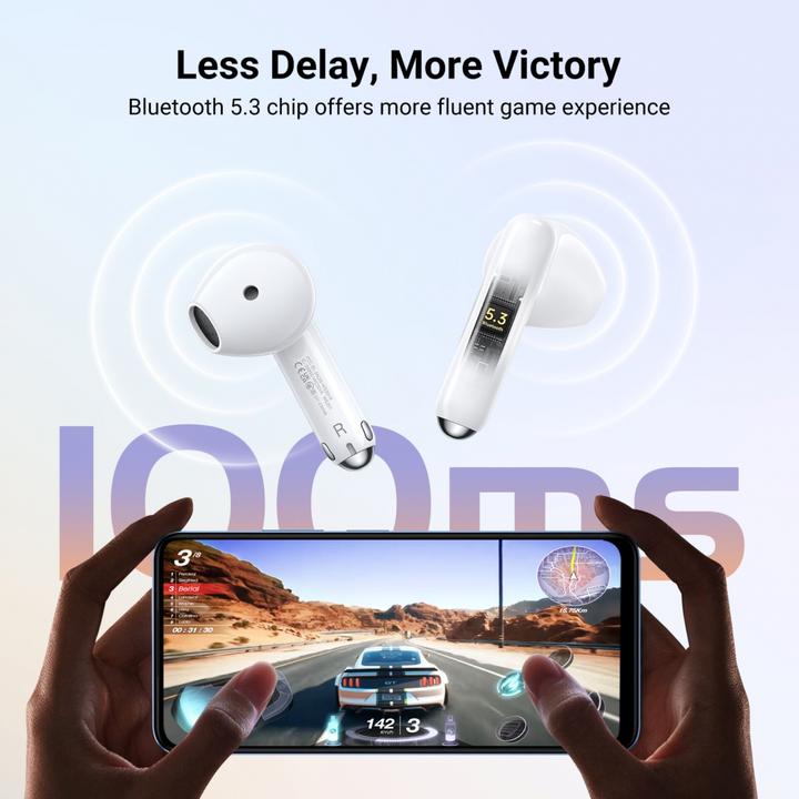 Actual product image Ugreen Słuchawki bezprzewodowe WS201 HiTune H5 True Wireless Earbuds (ANC, 26 h, Wireless)