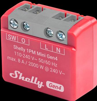 Produktbild Shelly 1PM Mini Gen4 (Heizungsaktor)