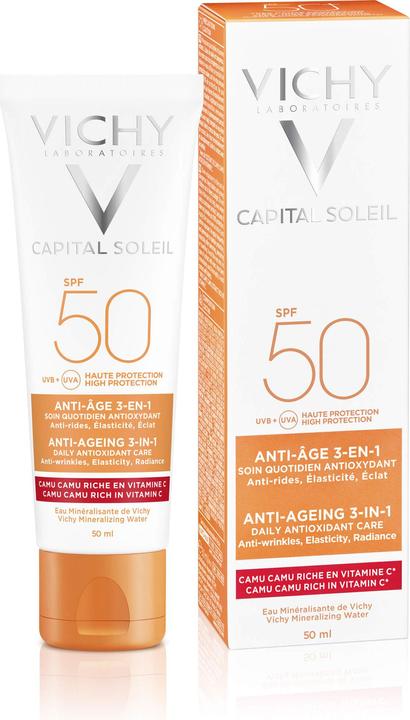 Produktbild Vichy Capital Soleil 3-in-1 (Sonnencreme Gesicht, SPF 50, 50 ml, 72 g)