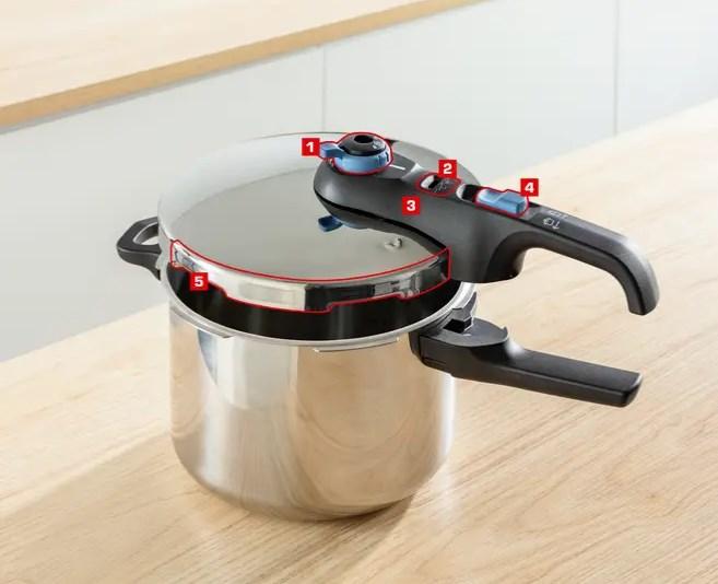 Produktbild Tefal P2584301 Secure (22 cm, Dampfkochtopf, Kochtopf, Edelstahl)