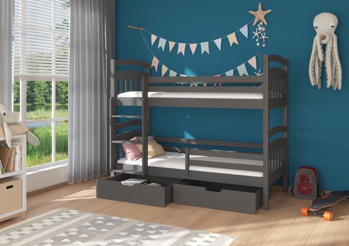 Image du produit ADRK Furniture Lit superposé double ADA 200x90 (200cm x 90cm)