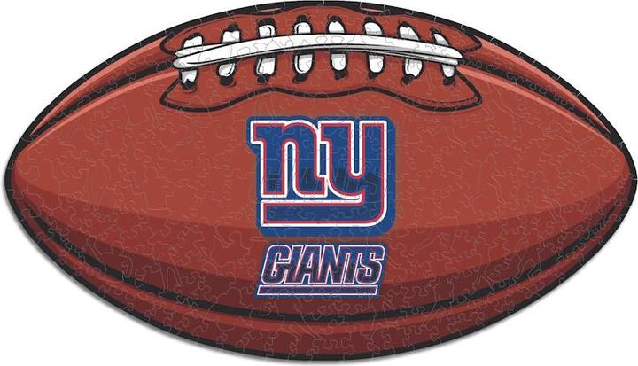 Actual product image Iconic NFL - New York Giants– Football with Logo - Wooden Puzzle Size M (270 pieces) (270 pieces)