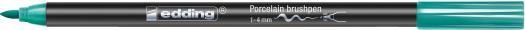 Produktbild Edding Porzellanmalstift Brushpen (Türkis, 4 mm, 1 x)