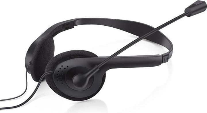 Image du produit Omega FIS1020 Casque bandeau filaire Bureau/Centre d'appels Noir (Filaire, USB-A)