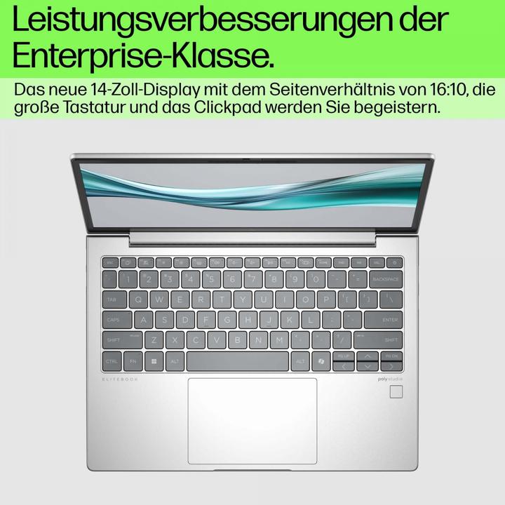 Produktbild HP EliteBook 630 13.3 inch G11 Notebook PC, Intel Core Ultra 5, 33,8 cm (13.3"), 1920 x 1200 Pi (13.30", 16 GB, 512 GB, DE)