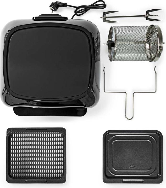 Actual product image Nedis Hot Air Fryer 12 l Timer: 60 min Digital Black (EU plug)
