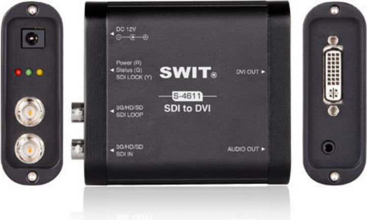 Image du produit Swit S-4611 | Convertisseur SDI vers DVI pour usage intensif