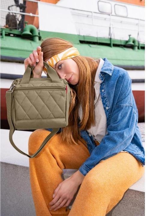 Produktbild reisenthel Schultertasche Allrounder Cross Rhombus Olive