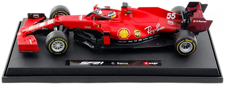 Actual product image Bburago Ferrari F1 2021 #55 Sainz 1/18