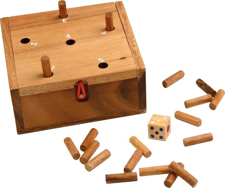Produktbild Philos 6338 - Super Six, Lucky Six, Brettspiel aus Holz, 1-2 Spieler, ab 8 Jahre (Deutsch)