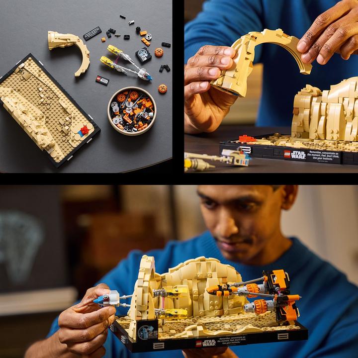 Actual product image LEGO Pod racing in Mos Espa - Diorama (75380, LEGO Star Wars)