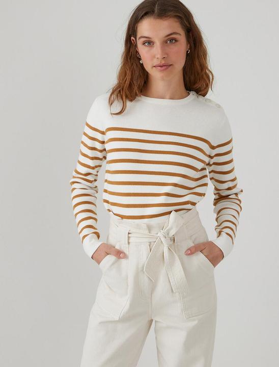 Produktbild La Redoute Collections Matrosenpullover aus Bio-Baumwolle (XXL)