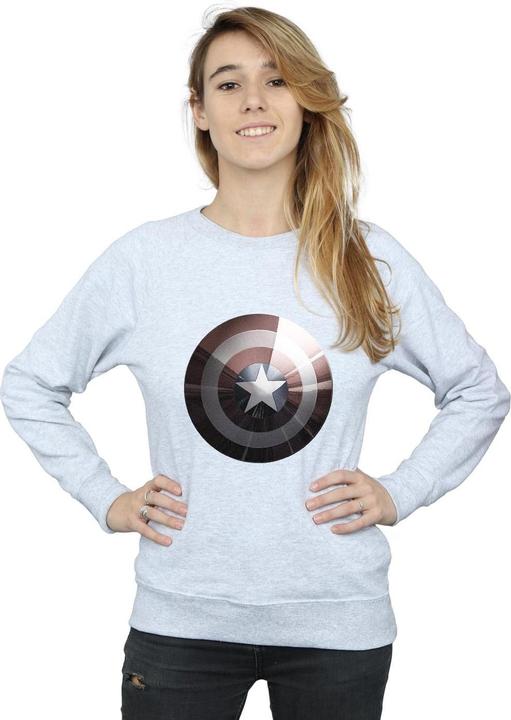 Produktbild Captain America Schild Glänzendes Sweatshirt (S)