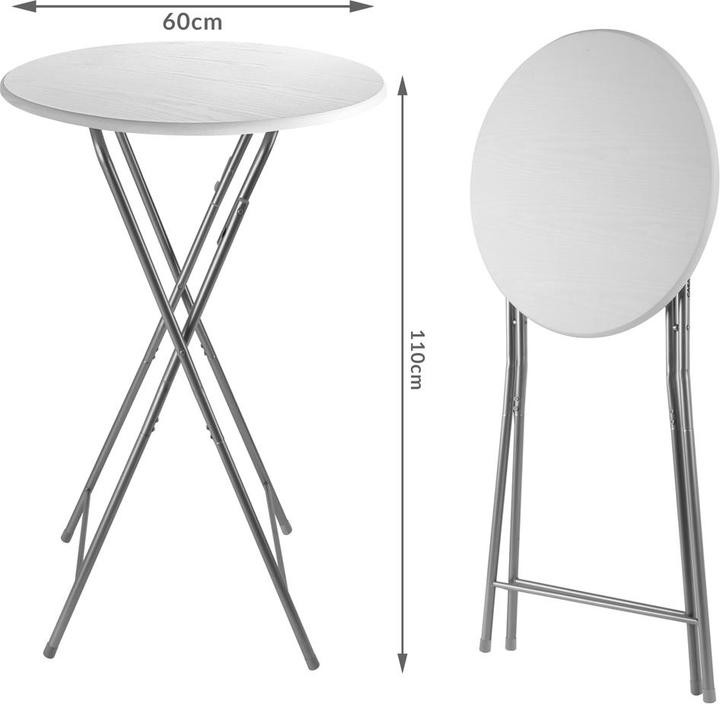 Immagine prodotto Casaria Set di 2 tavoli alti (60 x 60 x 110,5 cm)