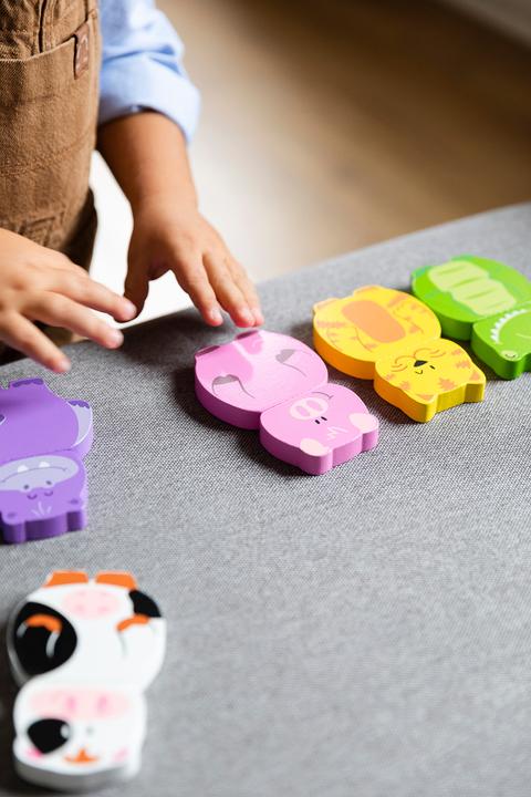 Actual product image Goula Puzzle Animals magnetic (12 pieces)