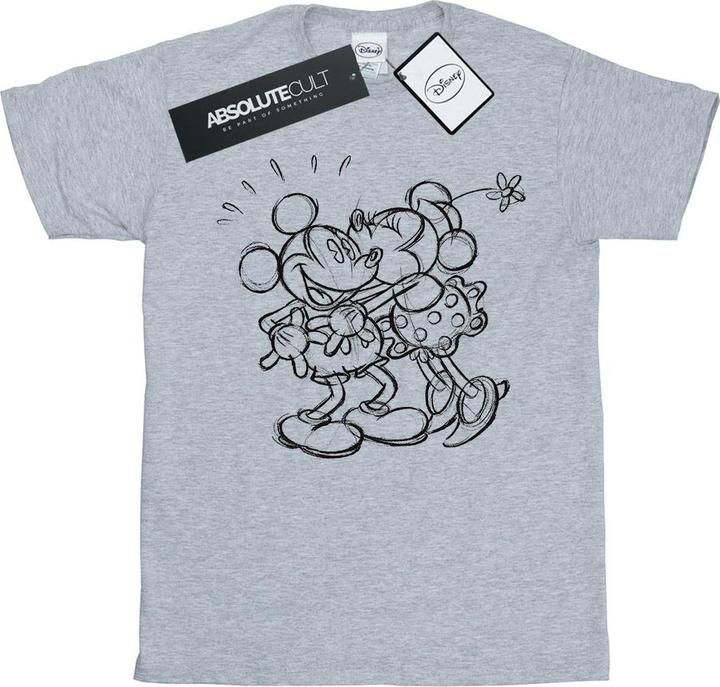 Produktbild Disney Mickey And Minnie Mouse Kiss Sketch TShirt (S)