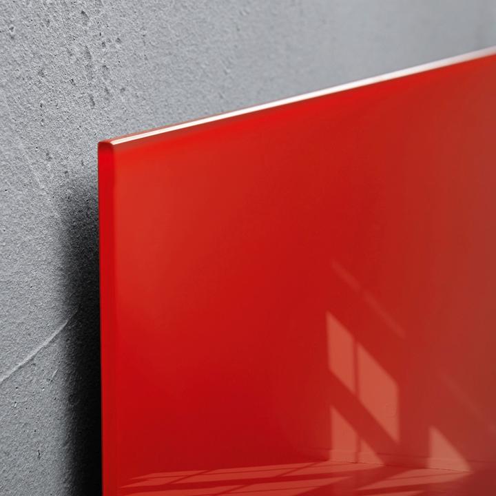 Actual product image Sigel Glass whiteboard 120x90cm red magnetic Artverum