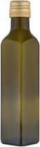 Image du produit Axentia Bouteille en verre, carrée, verte, environ 250 ml (1 pcs, 0.25 l)