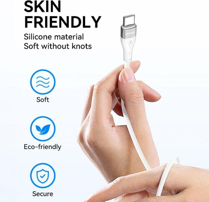 Produktbild Wozinsky WSTCC2 USB-C / USB-C PD 65W Kabel 2 m - Weiss (2 m, 65 W)