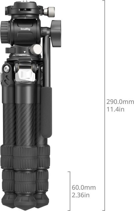 Image du produit SmallRig Heavy Duty Carbon Fiber Tabletop Tripod Kit 5025