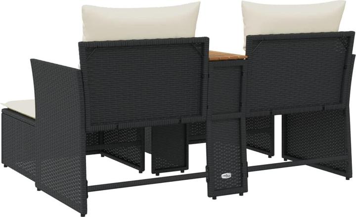 Produktbild VidaXL Gartensofa 2-Sitzer mit Hockern