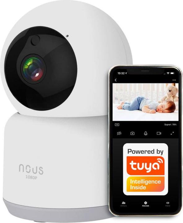Actual product image Nous W2 Smart WiFi PTZ IP Camera (1920 x 1080 Pixels)