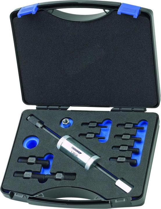 Produktbild Gedore 1.81/K-12 Gewindeadapter-Satz mit Gleithammer 700 g, 11-teilig