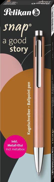 Pelikan Kugelschreiber Snap Metalic K10 Kupfer im Etui (Kupfer, Metallisch, 1 x)
