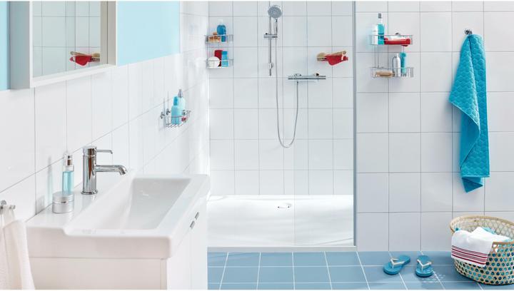 Produktbild tesa BAATH+ Duschkorb inkl. Klebelösung ohne Bohren