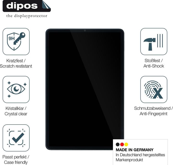Actual product image Dipos Screen Protector Anti-Shock (2 Piece, Xiaomi Pad 5)