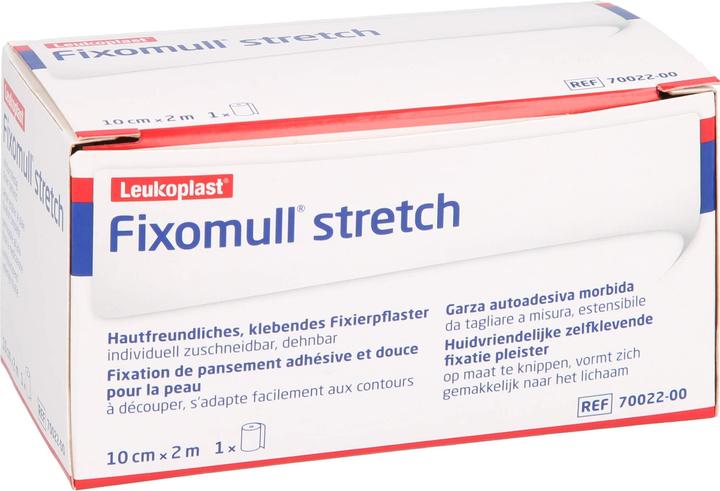 Actual product image BSN Fixomull stretch 10 cm x 2 m adhesive fleece for full-surface dressing fixation, 1 plaster (1 x)