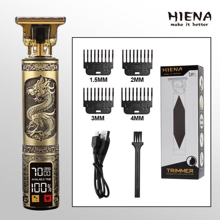 Image du produit Berdsen Consumer electronics OEM Hair clipper with display LED and replacable combs T9 (dragon motif) gold