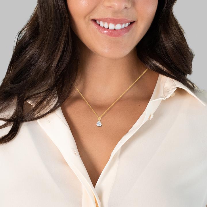 Produktbild Glanzstücke München Damen Herz Sterling Silber Topas gelbgold 40,0 cm Basiskette + 5,0 cm Verlängerung - 15336 (Sterling Silber, 40 - 45 cm)